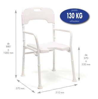 Chaise de Douche Pliante Laly