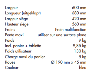 Déambulateur 286I 4 Roues