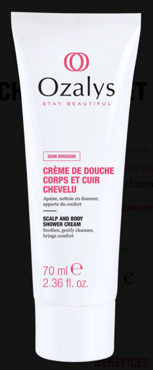 Ozalys Crème de Douche Corps et Cuir Chevelu