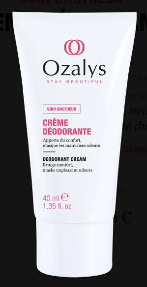 Ozalys Crème Déodorante