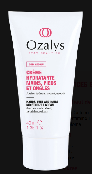 Ozalys Crème Hydratante Mains, Pieds, Ongles