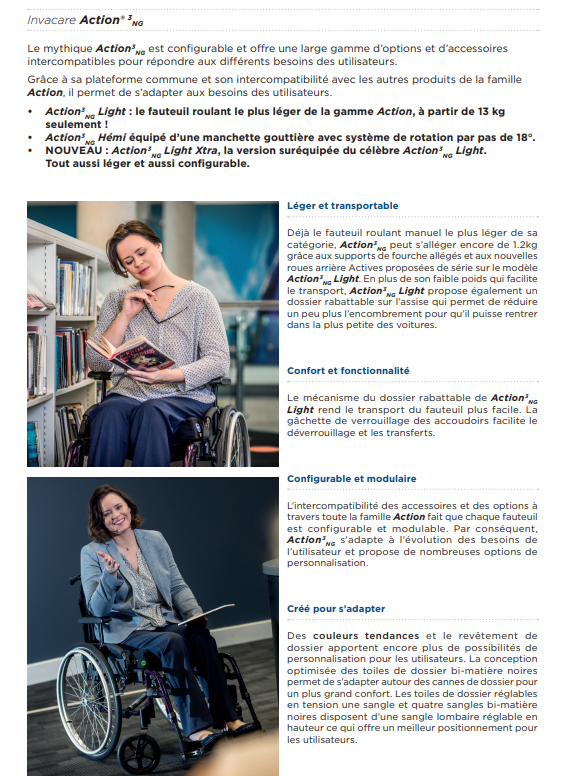 Fauteuil Roulant Manuel Action 3