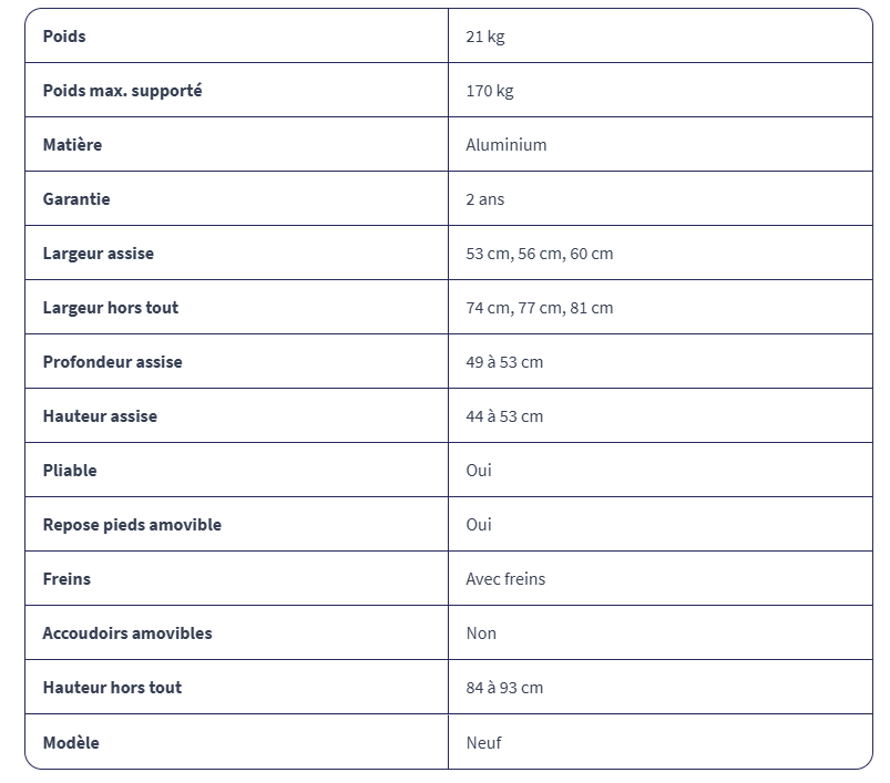 Fauteuil Roulant Manuel V300