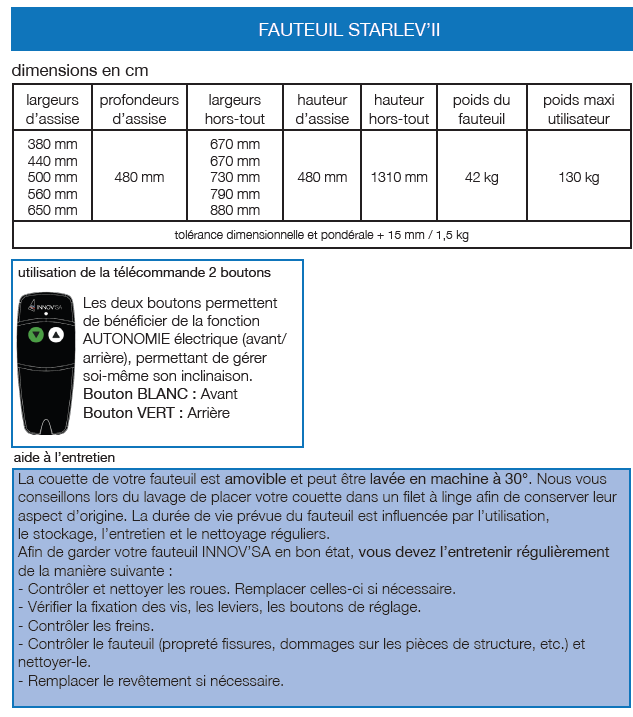 Fauteuil à Pousser Starlev