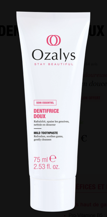 Ozalys Dentifrice Doux
