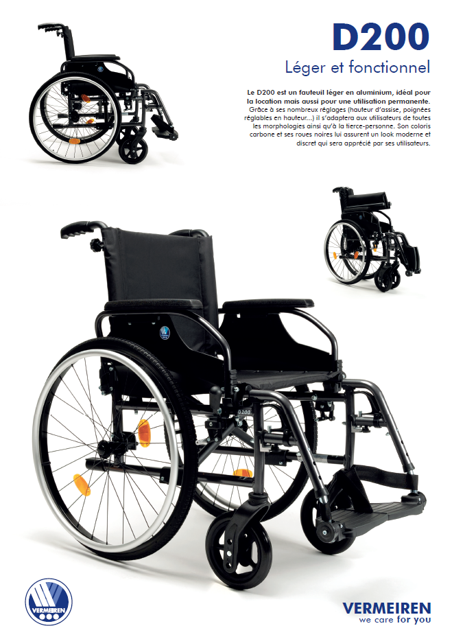 Fauteuil Roulant Manuel D200