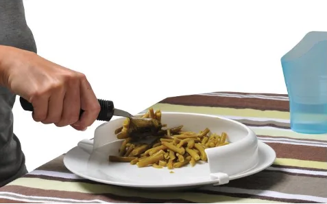 Rebord d'Assiette Incurvé