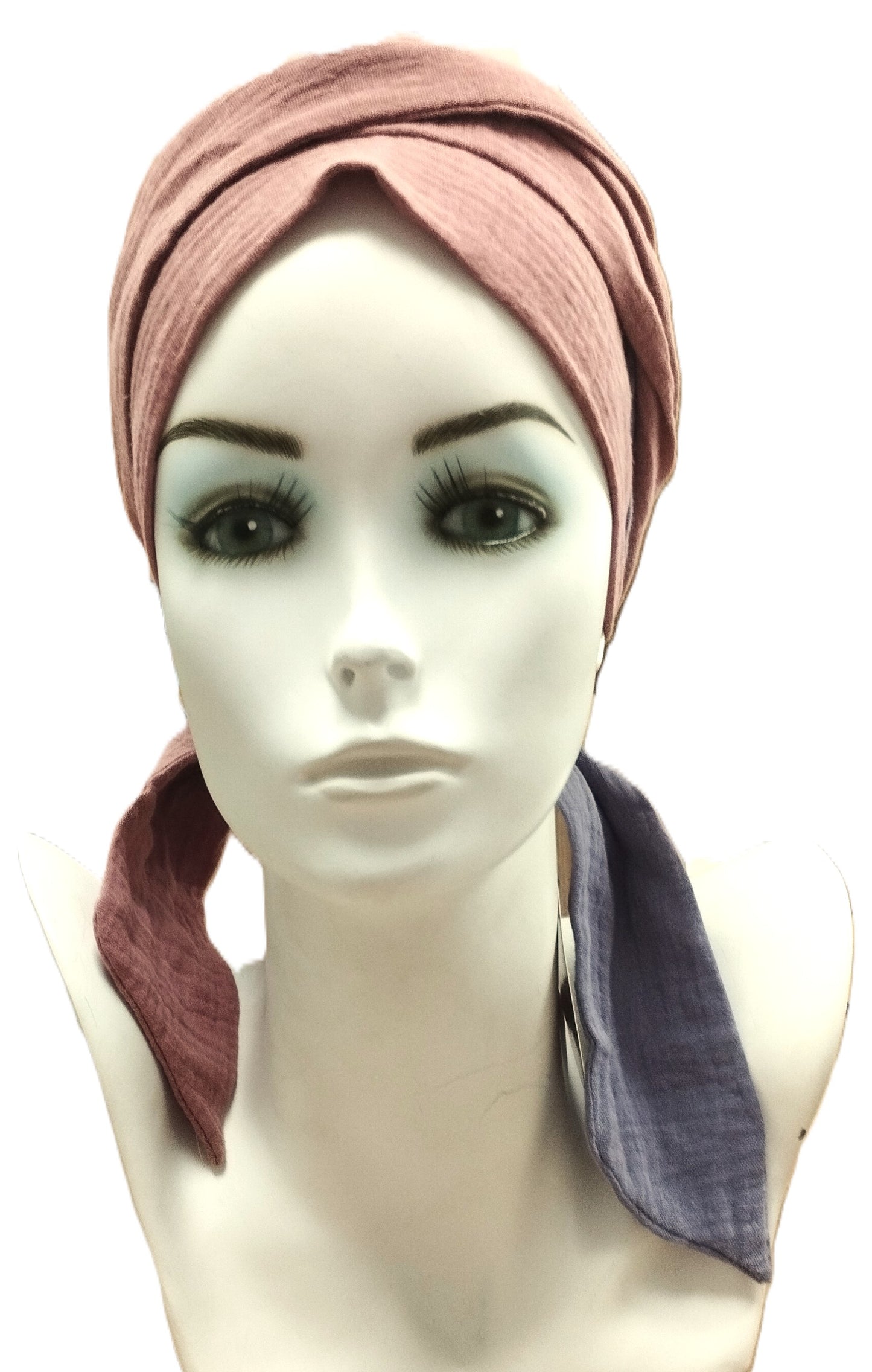 Turban Violette Vieux Rose