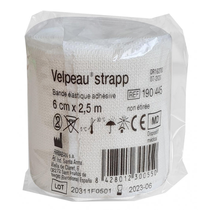 Bande de Compression Adhésive et Elastique Velpeau Strapp
