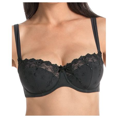 Rosa Faia Soutien-Gorge Edelweiss Noir Avec Armatures